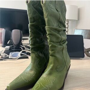 women Cowgirl Boots Leather